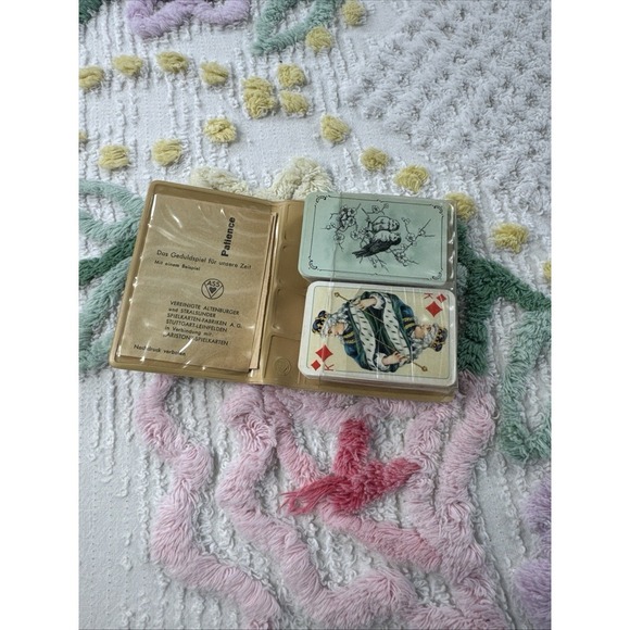 Vintage Other - VINTAGE Altenburger Patience Playing Cards Set German Solitaire Game Vintag